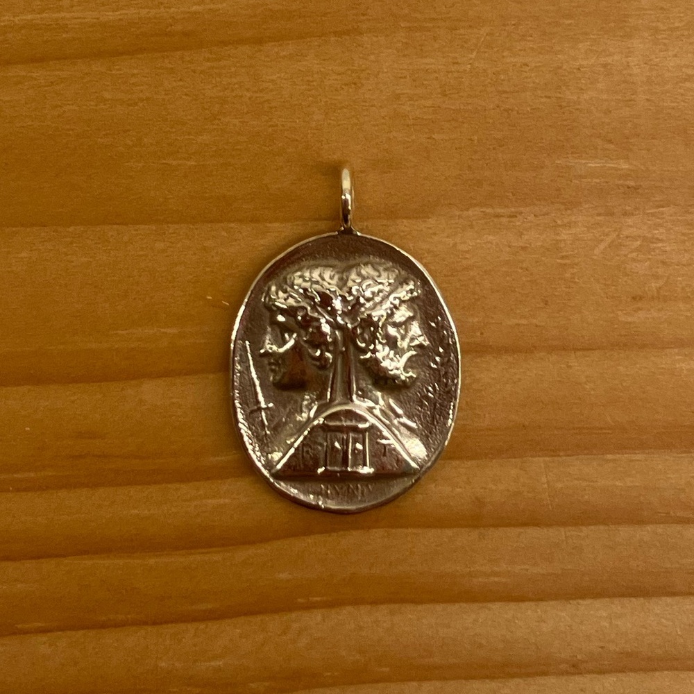 14K Yellow Gold Janus Pendant